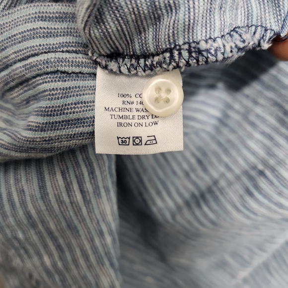 Faherty Light Blue Polo Shirt Size XL - Picture 6 of 6